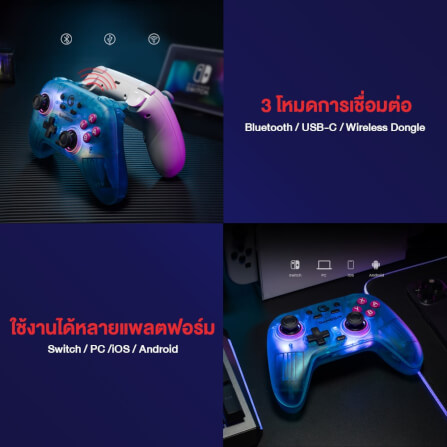 จอยเกมไร้สาย GAMESIR NOVA - NEON TEAL_9